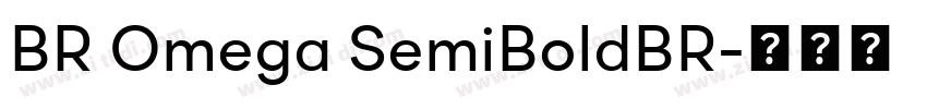 BR Omega SemiBoldBR字体转换